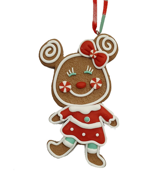 Gingerbread Minnie kerstornament