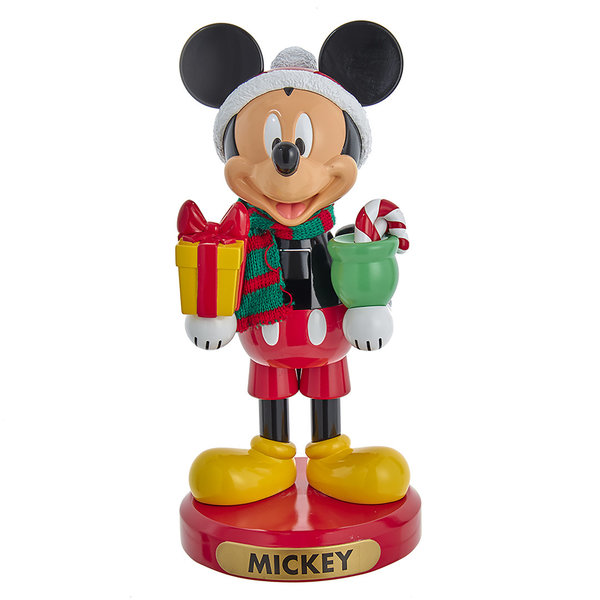 Mickey met cadeau notenkraker 25cm